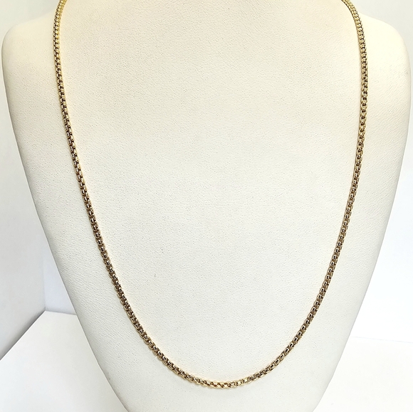 David Yurman Jewelry - David Yurman 18k Gold 38" Adjustable Box Chain Slider Necklace